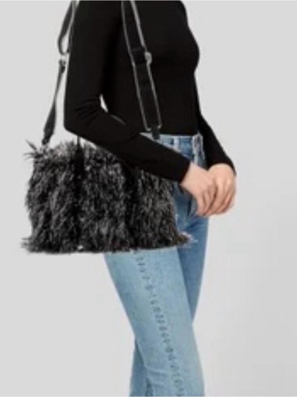 Marc Jacob’s NWT Faux Fur and Leather “Creature Tote with Shimmer - Picture 5 of 15
